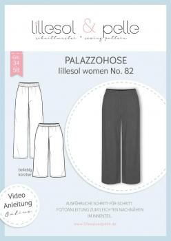 Papierschnittmuster lillesol women No.82 Palazzohose 